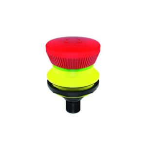 Schlegel KRVKOOI_C112 Emergency-stop 2 x NC + 1 x NO  30.5 mm Round 5-Pole M12 Connector (Integrated)