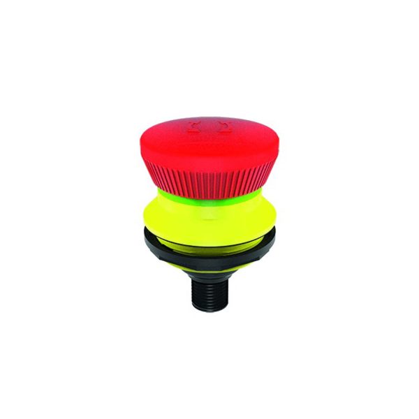KRVKOO_C001-Product-Image-1-600x600.jpg Schlegel KRVKOO_C001 Emergency-stop 2 x NC 30.5 mm Round 4-Pole M12 Connector (Integrated)