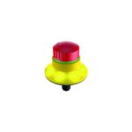Schlegel QRBLUVOOI_C1190 Illuminated emergency-stop  2 x NC + 1 x NO  22.3 mm Round 5-Pole M12 Connector (Integrated)