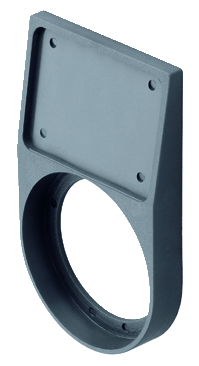 Schlegel RABT External nameplate holder (RONDEX)  22.3 mm Charcoal RABT
