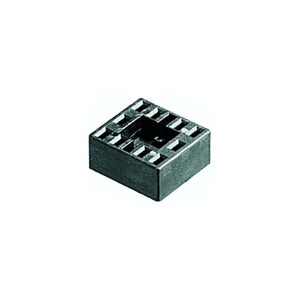 XAP4-1-600x600.jpg Schlegel XAP4 Plug-in socket with 4 contacts Pcb-Mount Terminals Black Square XAP4