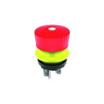 Schlegel YVLOO Illuminated emergency-stop 2 x NC  16.2 mm Round Faston Terminals 2.8 Mm X 0.5 Mm AgNi YVLOO