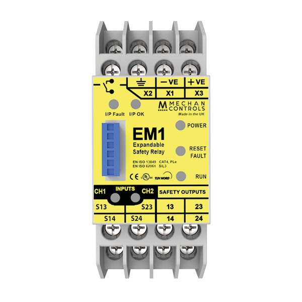 EM1-control-unit.jpg Mechan EM1-24VDC EXPANDABLE SAFETY RELAY
