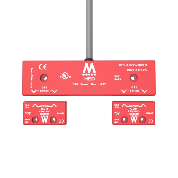 HED-C.jpg Mechan HED-SS-21-DC-LQD-05M-C Safety switch&2 Actuator 5meter cable