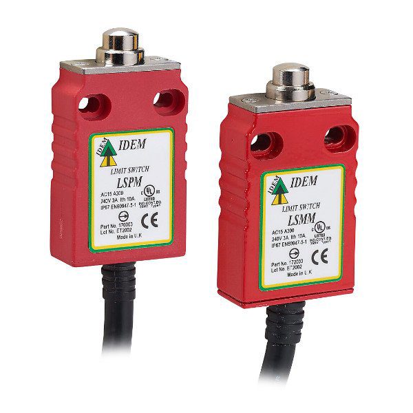 LSPM-LSPP-Pin-Plunger.jpg 170001 LSPM 2NC 1NO Pin Plunger Side Cable 2M