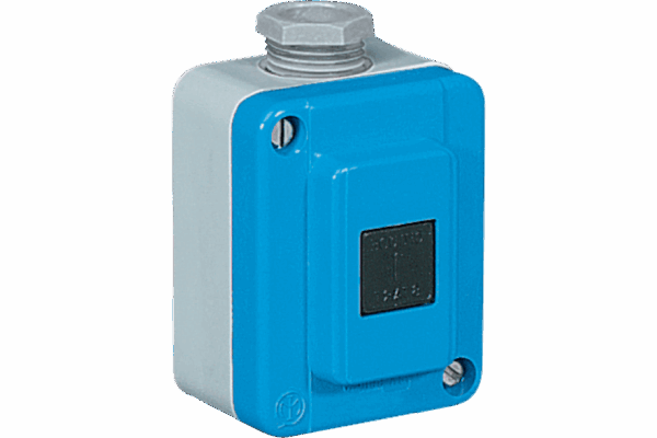 P261435 TAIS MIGNON SINGLE POLE PUSH BUTTON NO 10A 400V WITH 1 ENTRIES UPPER SIDE M20