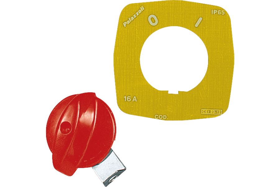 P270914 CAM LOCKABLE RED/YELLOW EMERGENCY HANDLE POS."O" FOR SOCKETS AND CONTROL DEVICES 16/25A