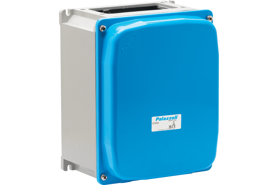 P274401 ALUPRES ALUMINUM ENCLOSURE WITH BLIND COVER 250X315X261 WITH FRAMES 1XF4 1XF5