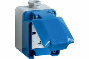 P431237 TAIS MIGNON SOCKET 2P+E 10/16A 250V IN THERMOSETTING (GRP)