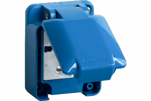 P431252 TAIS MIGNON SOCKET 2P+E 10/16A 250V PANEL MOUNTING