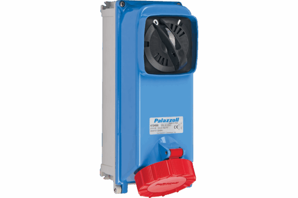 P460236_MAIN_png_900_600_contain_70.png P460333 ALUPRES SWITCHED SOCKET IN ALUMINIUM ALLOY WITH MECHANICAL INTERLOCK 2P+E 63A >50/250VDC 3H IP66/67/69
