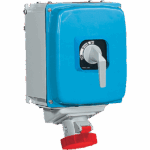 P473447 ALUPRES SWITCHED SOCKET IN ALUMINIUM ALLOY WITH ELECTRICAL INTERLOCK + MCCB + RCD 125A 3P+N+E 500V 7H