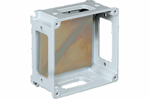 P521414 ALUCASE BOX IN MARINE GRADE ALUMINIUM 295X295X105 WITH WINDOWS F4/F4/F4/F4 IP66