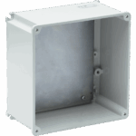 P511410 ALUCASE BOX IN MARINE GRADE ALUMINIUM WITH BLIND WALLS WITH BACK PLATE 252X252X140 IP66