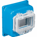 P518211 ALUCASE COVER WITH TRANSPARENT DOOR 252X 185X57 11 MODULES EN50022 IP66