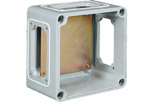 P531662 TAISBOX BOX IN THERMOSETTING GRP 500X370X115mm WITH BACK PLATE WITH WINDOWS bb/c/bb/c