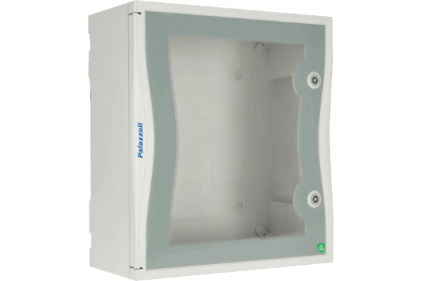 P550033_MAIN_png_900_600_contain_70.png P550031 TAIS CUBE DISTRIBUTION BOARD IN THERMOSETTING GRP WITH TRANSPARENT DOOR 260X305X160 SIZE 1 IP66