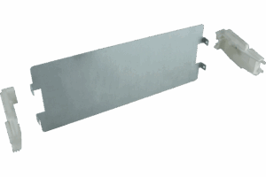 P550635 TAIS CUBE PARTIAL BACK PLATE IN STEEL H150 SIZE5