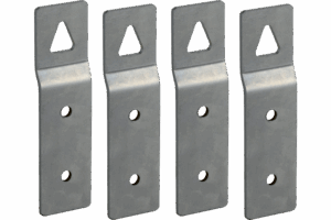 P550641 TAIS CUBE SET OF 4 STEEL BRACKETS TAIS CUBE SERIES FOR WALL INSTALLATION