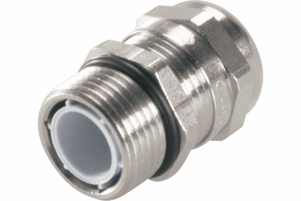 P572109 UNI NICKEL PLATED CABLE GLAND WITH LONG THREAD PG9 IP68