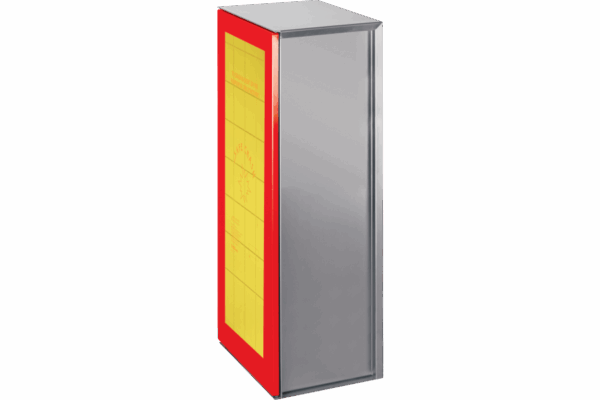 P576600_MAIN_png_900_600_contain_70.png P576600 B-SMART STAINLESS STEEL AISI 316L FIREPROOF BOLLARD FOR 1 EXTINGUISHER IP56