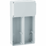 P579422 TOPTER DISTRIBUTION BOARD WITH BLIND COVER FOR 2 63A INTERLOCKED SOCKETS IP55