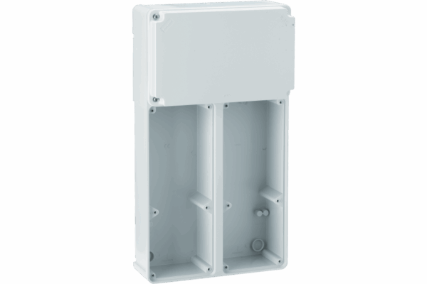 P579422 TOPTER DISTRIBUTION BOARD WITH BLIND COVER FOR 2 63A INTERLOCKED SOCKETS IP55