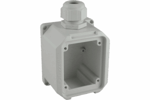 P579750 TOPTER WALL-MOUNTED BOX FOR 1 SOCKET-OUTLET AND FLANGE TOPTER SERIES 65X83 IP66/IP67