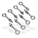140126 Eyebolts 130mm Long 8pk Stainless Steel