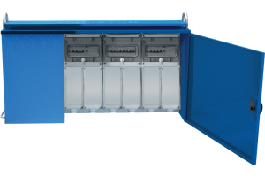 P676101 ENERGY METALBOX ASSEMBLY (ACS) IN METALLIC CABINET WITH 6 MCBS 2X 16A 380-415V 2P/2X 32A 380-415V 4P/2X 63A 380-415V 4P - 78KW IP65