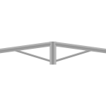 P834902 FIT 55 SERIES DOUBLE POLE HEAD BRACKET