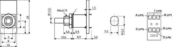 Euchner 083674E | STUFENSCHALTER MIT PLATINE 8 GRAY : Selector Switch