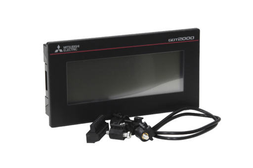 312446.jpg Mitsubishi GT2104-PMBDS2: Graphic touch terminal; 4.5"; TFT Greyscales; 24VDC; RS-232; USB; SD; Black frame
