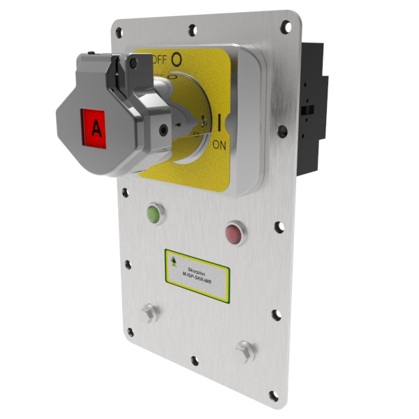 Idem M-ISP-SKR-WR-25: Solenoid Release Isolation Switch Panel Mount IP65 25A 4