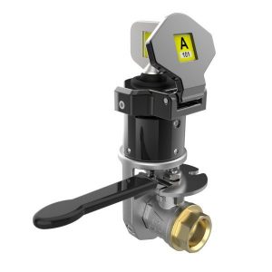 Idem M-MV-FOP-1/2: Die Cast Mini Valve Interlock Key Free Locked Open 1/2