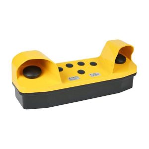 Idem 240002: Two-Hand Control Station (Die Cast Painted Yellow) with 2 x MF Buttons