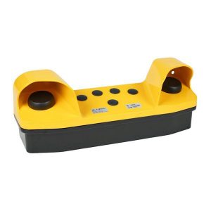 Idem 240001: Two-Hand Control Station (Die Cast Painted Yellow) with 2 x ZF Buttons