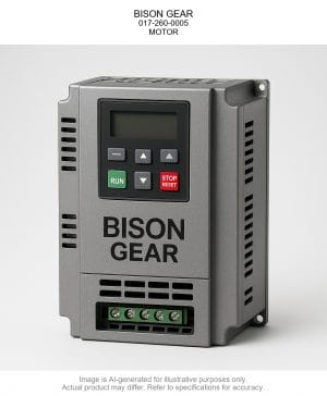 BISON GEAR; 017-260-0005; MOTOR