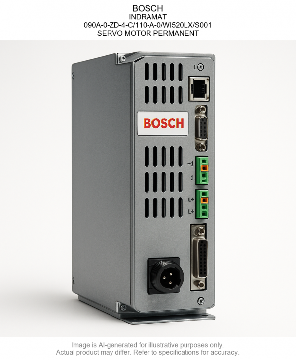 090A-0-ZD-4-C_110-A-0_WI520LX_S001.png BOSCH; INDRAMAT; 090A-0-ZD-4-C/110-A-0/WI520LX/S001; SERVO MOTOR PERMANENT