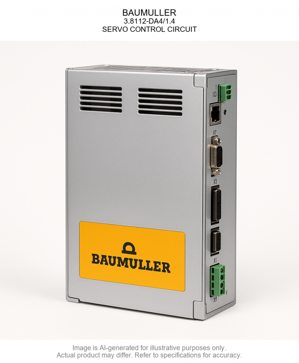 3.8112-DA4_1.4.png BAUMULLER; 3.8112-DA4/1.4; SERVO CONTROL CIRCUIT