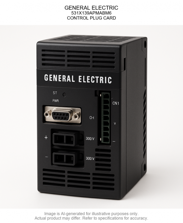 GENERAL ELECTRIC; 531X139APMABM6; CONTROL PLUG CARD