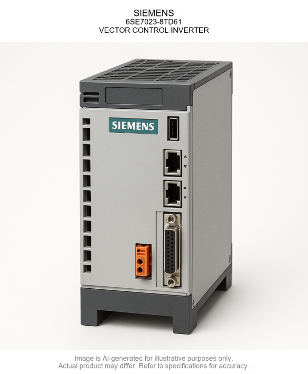 SIEMENS; 6SE7023-8TD61; VECTOR CONTROL INVERTER