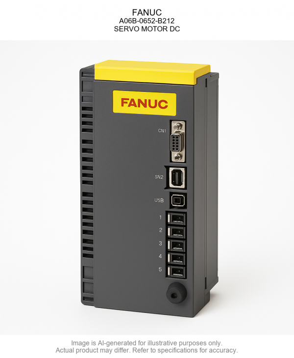 A06B-0652-B212.png FANUC; A06B-0652-B212; SERVO MOTOR DC