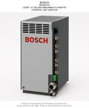 BOSCH; REXROTH; CSH01.1C-SE-EN2-NNN-NNN-S1-S-NN-FW; CONTROL UNIT SERCOS