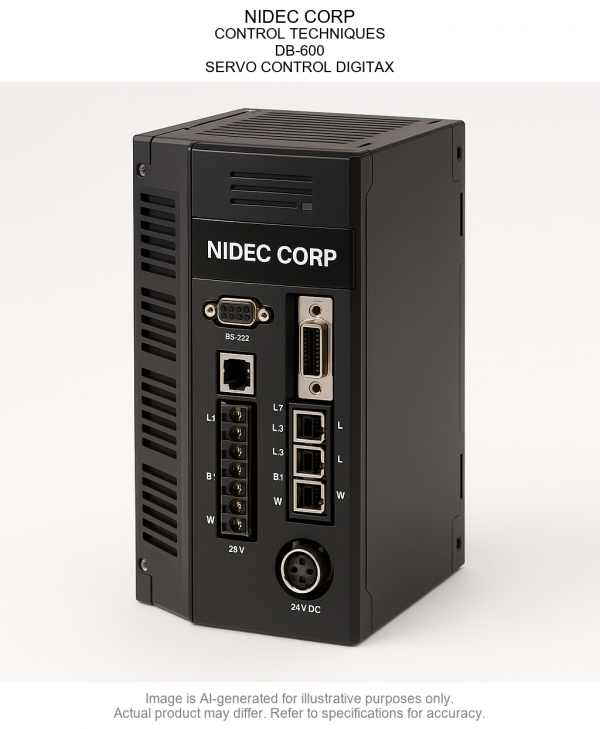 DB-600.png NIDEC CORP; CONTROL TECHNIQUES; DB-600; SERVO CONTROL DIGITAX