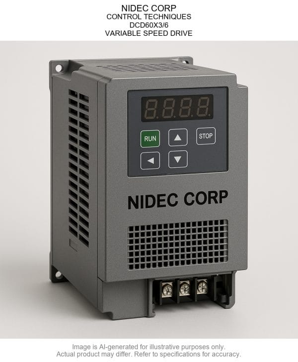 NIDEC CORP; CONTROL TECHNIQUES; DCD60X3/6; VARIABLE SPEED DRIVE