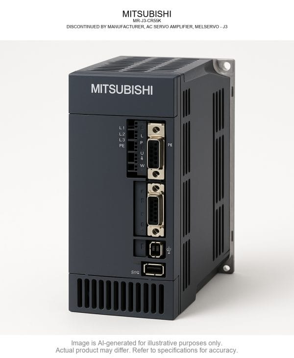 MR-J3-CR55K3.png MITSUBISHI; MR-J3-CR55K; AC SERVO AMPLIFIER