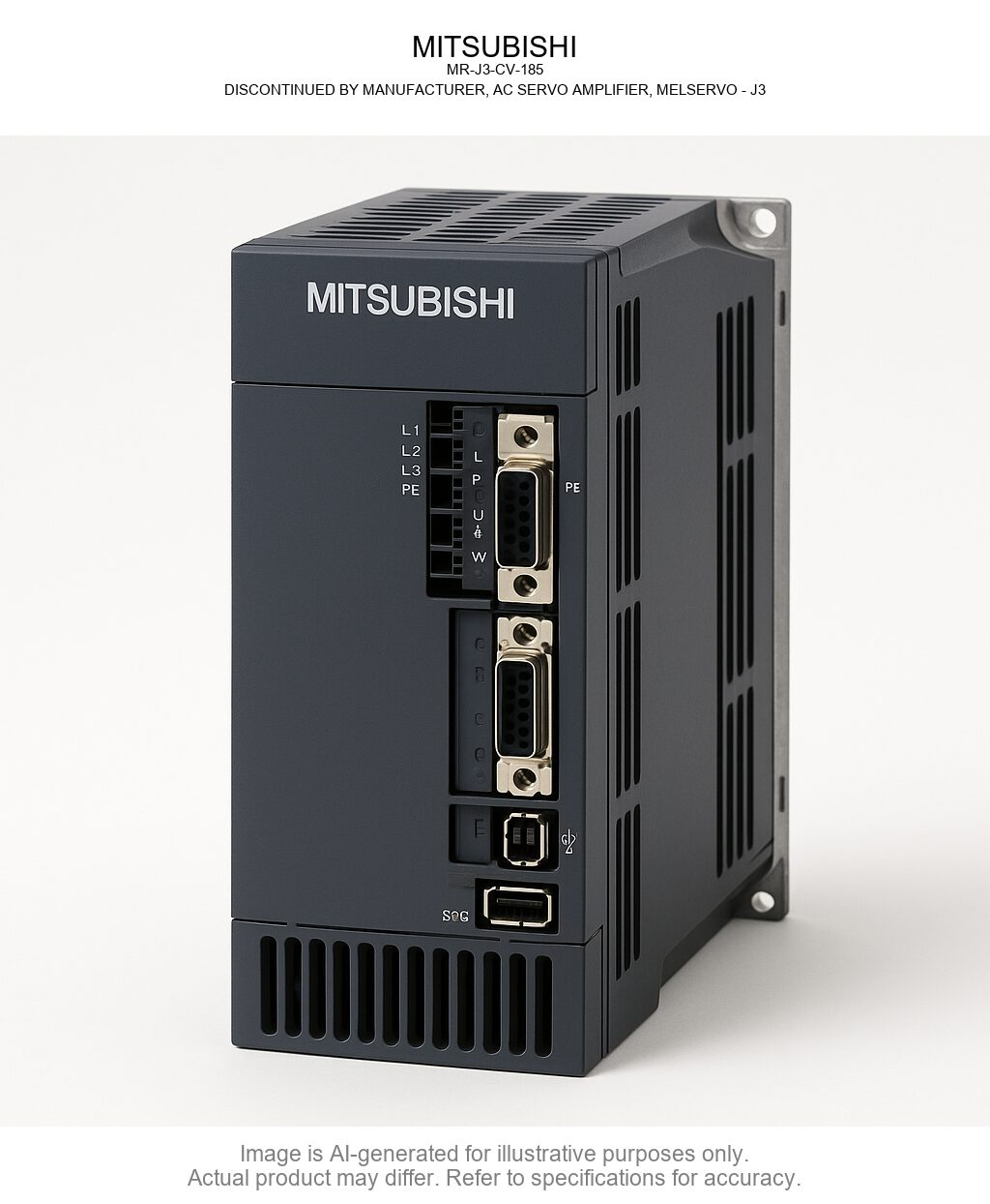 MITSUBISHI; MR-J3-CV-185; AC SERVO AMPLIFIER