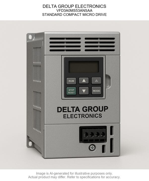 DELTA GROUP ELECTRONICS; Variable Frequency Drive3A0MS53ANSAA; STANDARD COMPACT MICRO DRIVE