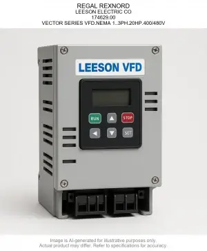 REGAL REXNORD; LEESON ELECTRIC CO; 174629.00; VECTOR SERIES Variable Frequency Drive.NEMA 1..3PH.20HP.400/480V